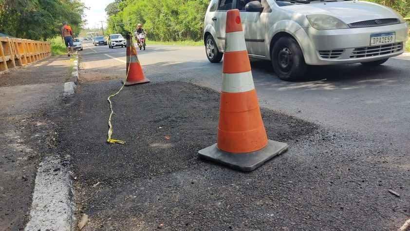 Ponte da  Rodovia Nagib é interdidata para reforma
