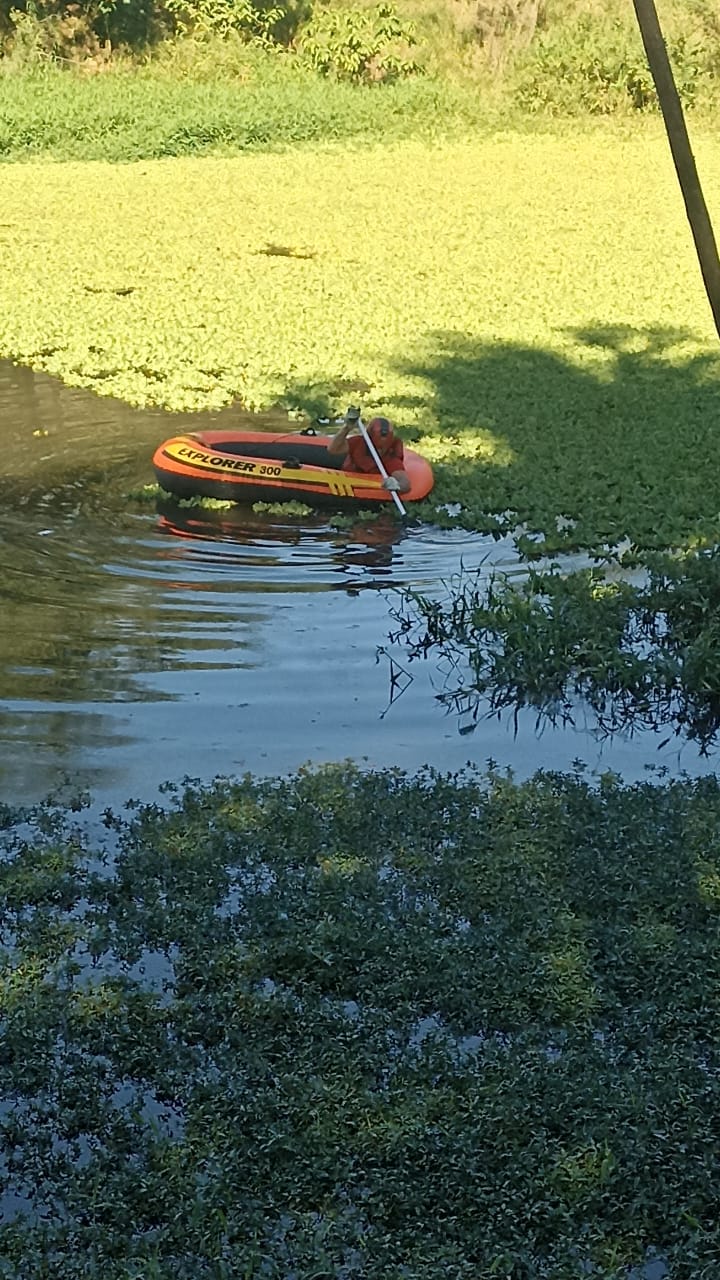 Bombeiros realizam salvamento no Lago do Zerão